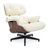 Fotelja ili Lounge chair, krem boja kože, drvo oraha, Inside Studio, slika 02