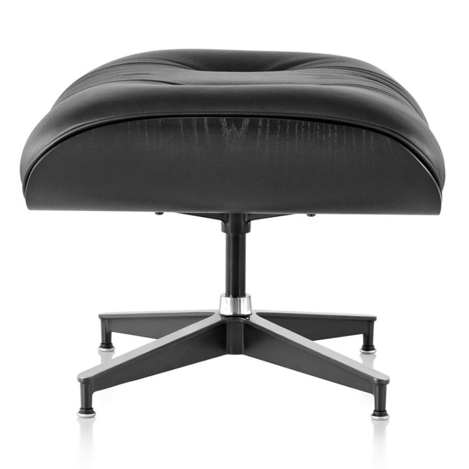 Lounge Chair crna koža jasen