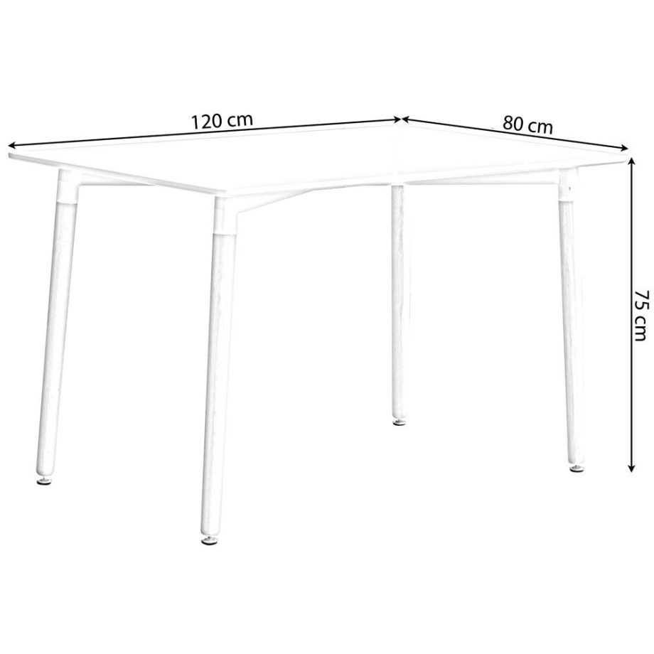 CERSEI blagovaonski stol bijele boje 06